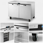 Thumbnail image #3 for True Mfg. - General Foodservice SPEC SERIES TUC-48-HC~SPEC3 48-Inch 2-Door Undercounter Solid-Door Refrigerator, Stainless Steel, R290