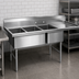 Thumbnail image #3 for Eagle Spec-Master SFN3052-3-18L-14/3 Three Compartment Supermarket Meat Platter Sink with Left Drainboard