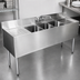 Thumbnail image #3 for CHOICE Four-Compartment Underbar Sink Unit with Dual 24-Inch Drainboards, 96-Inch Wide, 19-Inch Deep