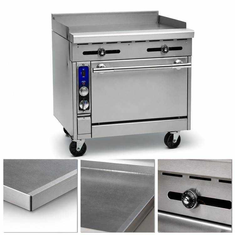 Product image #3 for Imperial Spec Series 36-Inch Heavy Duty Gas Range with Griddle and Convection Oven