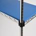 Thumbnail image #3 for Eagle Group QuadPlus Solid Blue Polymer Shelf Mat with Quad-Adjust Chrome Frame, 48 x 18 Inches