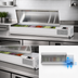 Thumbnail image #4 for Turbo Air E-Line 59-Inch Countertop Salad Prep Table with Side-Mounted Self-Contained Refrigeration