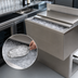 Thumbnail image #3 for BK Resources Underbar Stainless Steel Ice Bin with Sliding Cover, 24