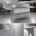 Thumbnail image #3 for BlendPort BPFC Series 3-Compartment 16-Gauge 304 Stainless Steel Commercial Sink with Left Drainboard, 18 x 18 Bowls