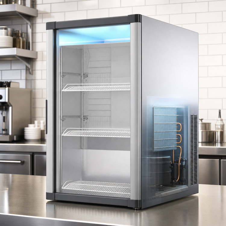 Product image #3 for Hoshizaki RM-7-HC Countertop Glass Door Refrigerated Merchandiser, 5.97 Cu. Ft.