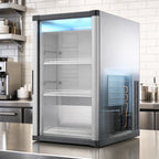 Thumbnail image #3 for Hoshizaki RM-7-HC Countertop Glass-Door Refrigerated Merchandiser, 5.97 cu. ft., One Section, Silver, Self-Contained
