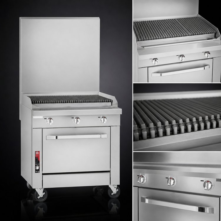 Product image #3 for Southbend Platinum Heavy Duty 12-Inch Gas Full-Width Charbroiler with Cabinet Base