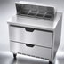 Thumbnail image #4 for Beverage-Air 36-Inch Sandwich Prep Table with 2 Drawers, 8-Pan Top and Self-Contained R290 Refrigeration