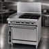 Thumbnail image #3 for Titan JTRH-24IP-2-36 Heavy Duty 36 Inch Gas Range with 2 Open Burners, 24