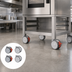 Thumbnail image #3 for Lainox Compact Naboo Floor Stand Caster Kit, 4 Casters with 2 Brakes