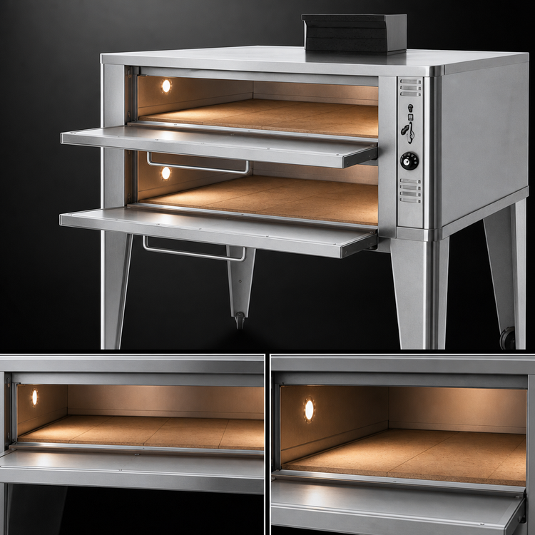 Product image #3 for Blodgett 961 DOUBLE Gas Double Deck Oven with 2 Sections and 42 x 32 Inch Deck Interior