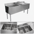 Thumbnail image #3 for CHOICE Two-Compartment Underbar Sink Unit with 4