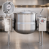 Thumbnail image #3 for Crown DLT-60TC 60 Gallon Direct Steam Tilting Kettle with Quad-Leg Base