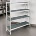 Thumbnail image #3 for Fermostock 4-Tier Stationary Starter Shelving Unit with Removable Polymer Inserts, 59W x 22D x 66H