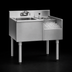 Thumbnail image #3 for Eagle 1800 Series Underbar Ice Bin/Cocktail Station with 7-Circuit Cold Plate, Blender Recess, Right-Side Ice Bin, 36