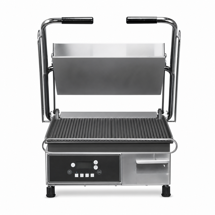 Product image #3 for Proluxe Vantage CS CSD1515 Countertop Commercial Panini Grill with 15 x 15-Inch Grooved Cast Aluminum Plates, Adjustable Thickness and Digital Controls
