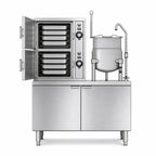 Thumbnail image #3 for Crown SCX-10-6 Two Compartment Full-Size Convection Steamer with 6-Gallon Kettle