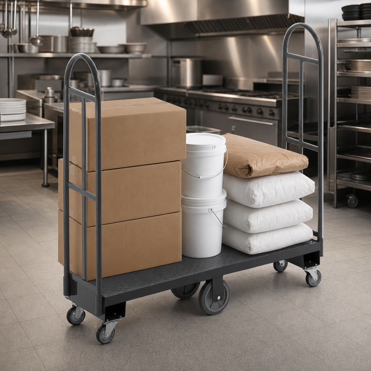 Product image #5 for Channel U1648DS U-Boat Stocking Truck, Diamond Pattern Deck, 16 x 48 x 60 Inches, 2,000 lb. Capacity