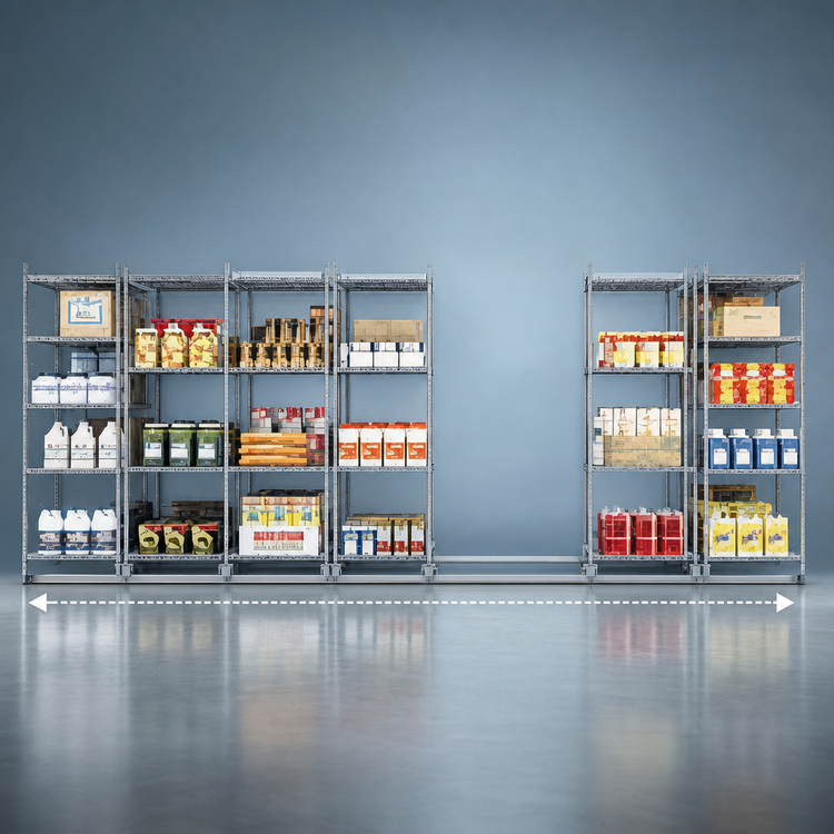 Product image #3 for Metro qwikTRAK HD 20 Ft Commercial Shelving Track Set