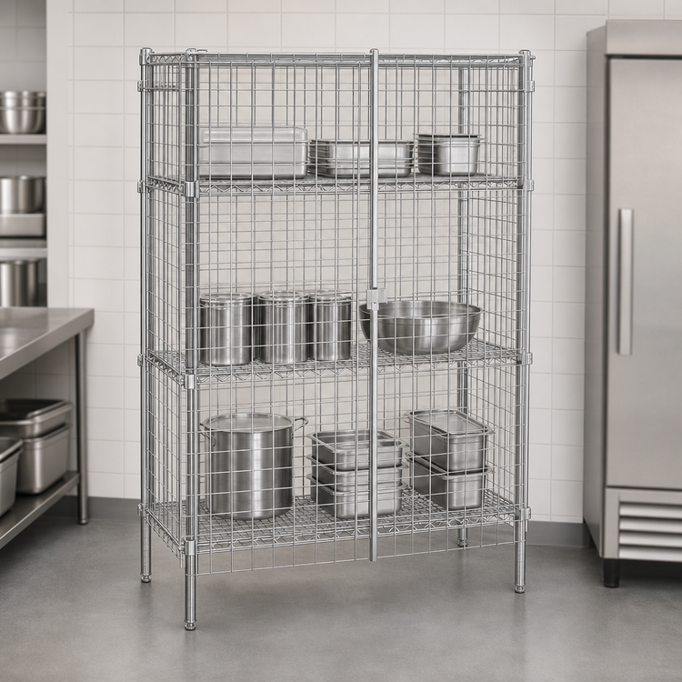 Product image #3 for Metro Super Erecta Stationary Stainless Steel Wire Security Cage