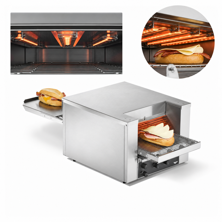 Product image #3 for Vollrath 40-Inch Countertop Conveyor Sandwich Oven, 10.5-Inch Conveyor, 220V