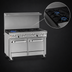 Thumbnail image #3 for Southbend Ultimate 48-Inch Gas Restaurant Range with 2 Star/Sauté Burners, 36-Inch Griddle, and 2 Space-Saver Ovens