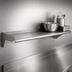 Thumbnail image #3 for Eagle Group 60-Inch x 12-Inch Wall-Mounted 16 Gauge Type 430 Stainless Steel Shelf