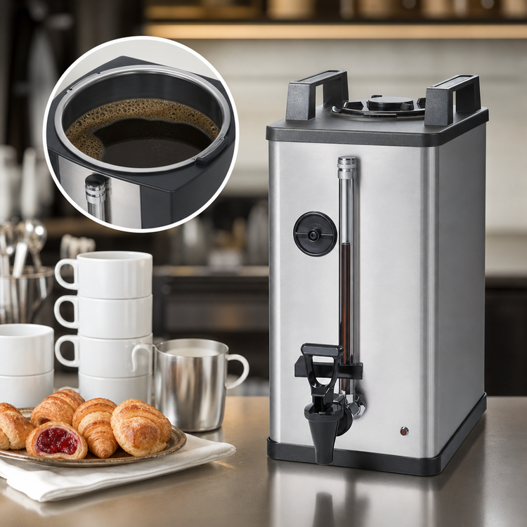 Product image #3 for BUNN Soft Heat Satellite Coffee Server, 1.5 Gallon, Portable, Stainless Steel