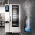 Thumbnail image #3 for Alto-Shaam Prodigi™ PRO 20-Pan Gas Boiler-Free Floor Model Combi Oven/Steamer with Roll-In Cart