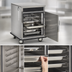 Thumbnail image #3 for Mobile Slim-Line Heated Holding Cabinet with 5 Pair Universal Tray Slides