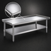 Thumbnail image #3 for Eagle Group 84-3/8-Inch W x 30-3/8-Inch D Griddle/Equipment Stand with Stainless Steel Top
