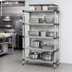 Thumbnail image #3 for MetroMax 4 Blue All-Polymer Starter Shelving Unit, 36 in. W x 18 in. D x 74 in. H, 5 Shelves