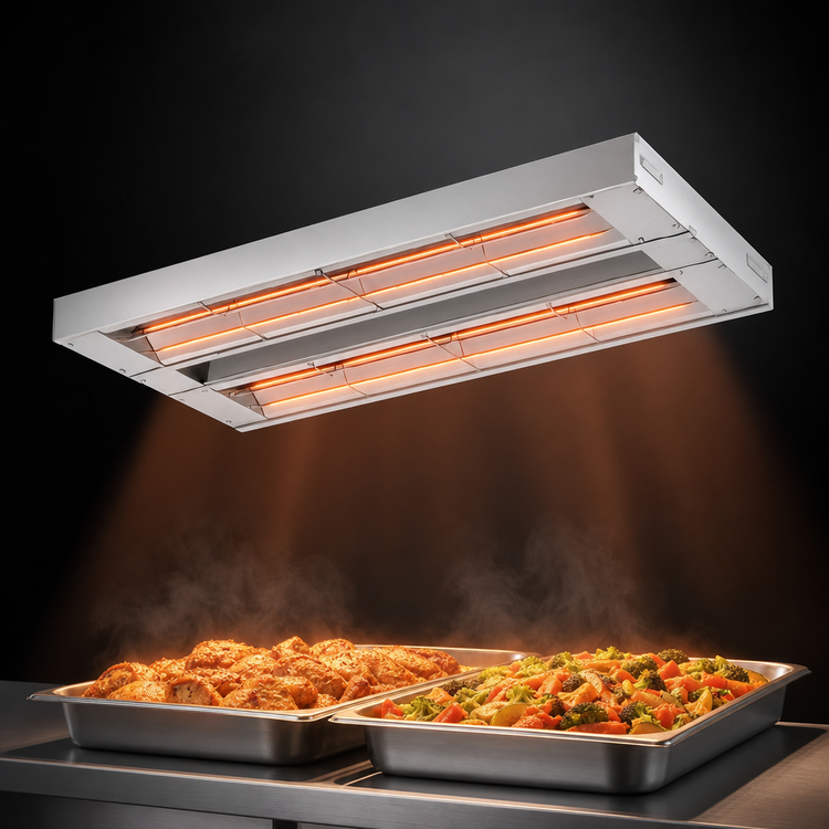 Product image #3 for Hatco Glo-Ray® 48-Inch Double Infrared Strip Heater, Unlighted
