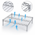 Thumbnail image #3 for Metro Super Erecta Chrome Open-Wire Dunnage Rack Platform, 21 x 24 Inches