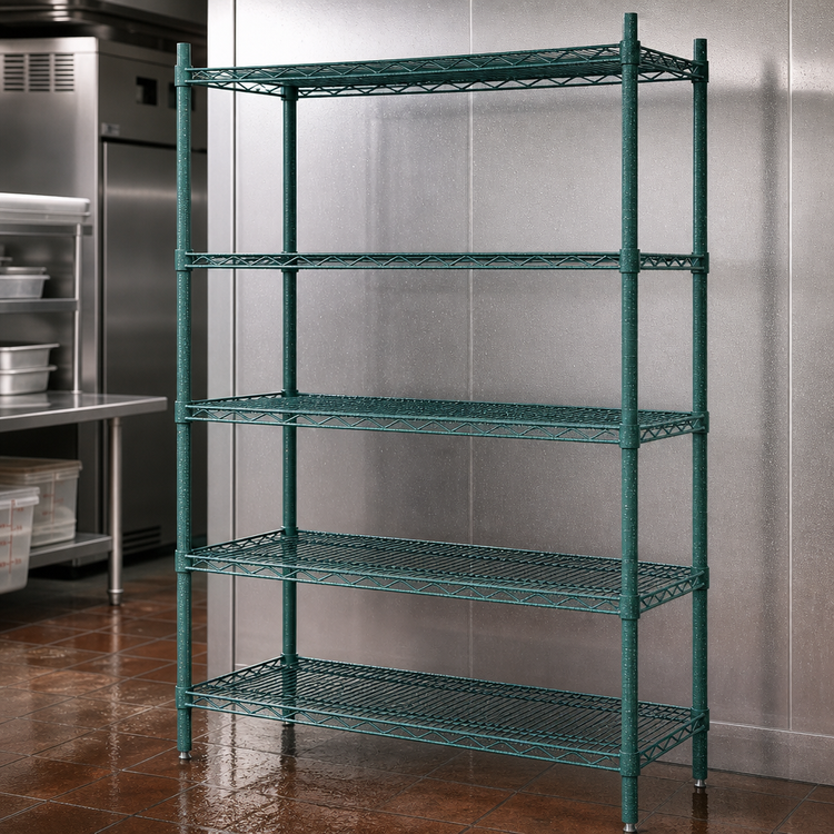 Product image #4 for Metro Super Erecta Metroseal 3 Epoxy-Coated Stationary Starter Wire Shelving Unit, 42W x 24D x 74H, 5 Shelves