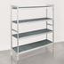 Thumbnail image #3 for Fermostock 4-Tier Polymer Starter Shelving Unit with Removable Inserts, 59-Inch W x 14-Inch D x 71-Inch H