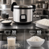 Thumbnail image #3 for Thunder Group Commercial 30-Cup Countertop Electric Rice Cooker/Warmer with Digital Controls