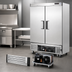 Thumbnail image #3 for Everest Refrigeration EBF2 Two-Section Reach-In Freezer with Bottom-Mounted Self-Contained R290 Refrigeration, 50 Cu. Ft.