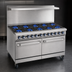 Thumbnail image #3 for Imperial Pro Series 60-Inch Gas Restaurant Range with 5 Open Burners, 5 Step-Up Open Burners, Convection Oven, and Standard Oven