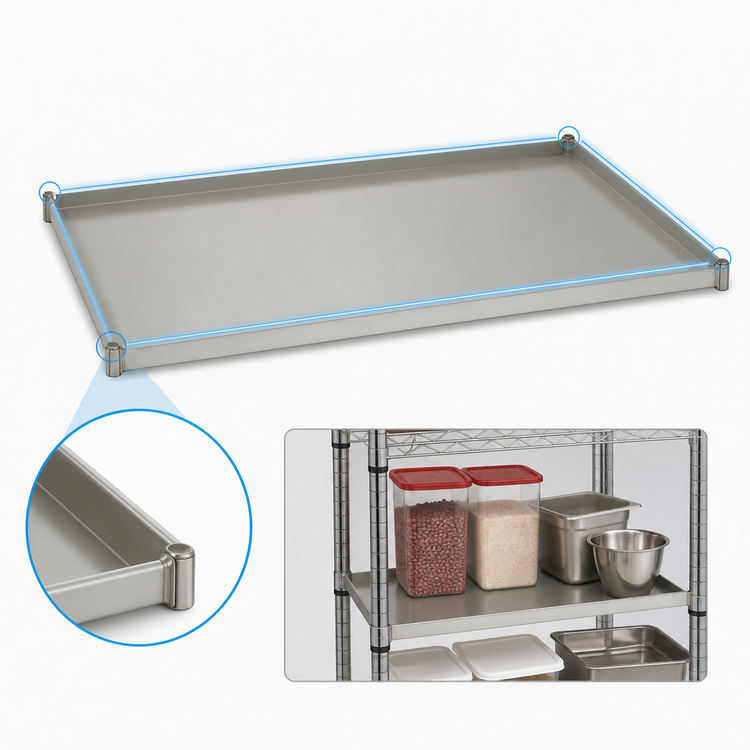 Product image #3 for Eagle Valu-Master 30 x 24-Inch Solid Shelf with Marine Edge, Gray Epoxy Finish