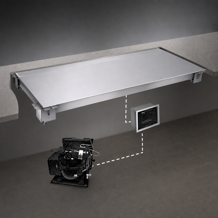 Product image #3 for Hatco CSUR-36-F 36-Inch Remote Refrigerated Undermount Cold Shelf
