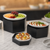 Thumbnail image #4 for American Metalcraft Black Hexagon Buffet Riser Set of 3