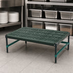 Thumbnail image #3 for Eagle Group QuadPlus QP-DR2436VG-GL Stationary Dunnage Rack, 36 x 24 x 14 in, Louvered Polypropylene Mat, 1000 lb Capacity