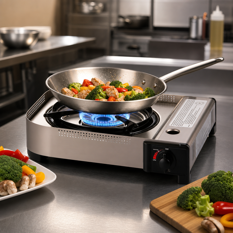 Product image #3 for Cal-Mil Aspen Countertop Butane Stove, 15,000 BTU