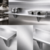 Thumbnail image #3 for Advance Tabco 132-Inch x 18-Inch Wall-Mounted 16 Gauge 304 Stainless Steel Shelf