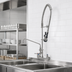 Thumbnail image #3 for EverSteel 8-Inch Wall Mount Pre-Rinse Mixing Faucet with 12-Inch Swing Nozzle