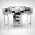 Thumbnail image #3 for Glastender GT-18+2-IC Inside Corner Pass-Thru Glasswasher Station with Dual Drain Tables