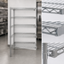 Thumbnail image #3 for Eagle Group 5-Tier Add-On Wire Shelving Unit, 24 x 18 x 74 Inches, Chrome-Plated