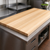 Thumbnail image #3 for John Boos Boos Block 108 Inch x 36 Inch Edge Grain Maple Kitchen Countertop with Varnique Finish