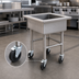 Thumbnail image #3 for Eagle Group Mobile Stainless Steel Flatware Soak Sink with 20 x 20 x 8 Inch Compartment